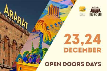 Open Doors Days at ARARAT Museum of the Yerevan Brandy Company on  December 23rd and 24th