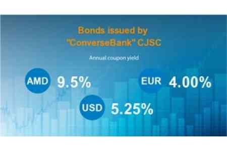 Конверс Банк приступил к первичному размещению сразу трех выпусков облигаций - драмовый, долларовый и евровый