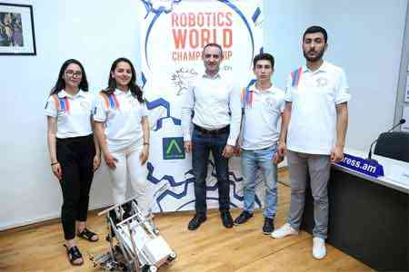 Pupils of the "Armat" engineering laboratory will present Armenia at  the international robotics competition First Global