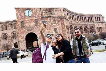 За январь-июль 2023 года число туристов в Армению выросло почти на треть