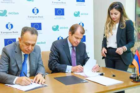 EBRD and EU sign first loan under EFSD+ Financial Inclusion Programme  with Acba bank 