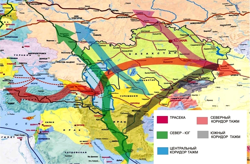 Transit corridor running via Armenia and others countries to link Iran and EU 