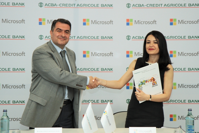 ACBA Credit-Agricole Bank signed memorandum on cooperation with   Microsoft cooperation