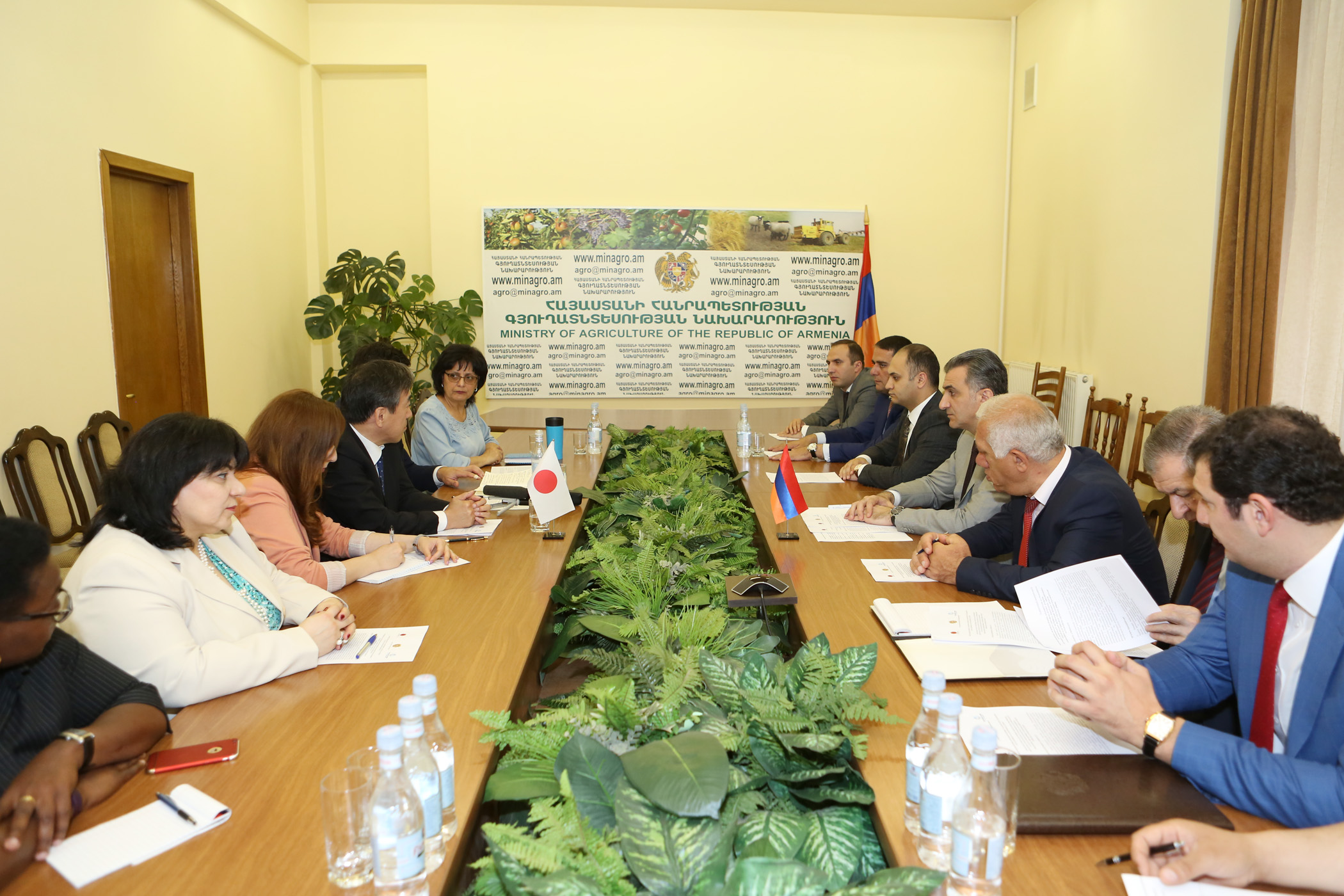 Japanese Government to provide Armenia with a grand of $1.8 million  to monitor and database collection in agricultural sector
