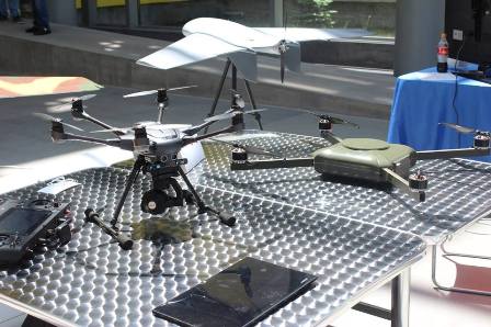 At the engineering forum-exhibition, UAV Lab company  presented models of unmanned aerial vehicles on electric traction
