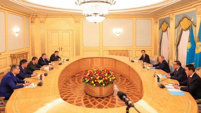 Nursultan Nazarbayev Receives Heads of Government of EAEC Member  States