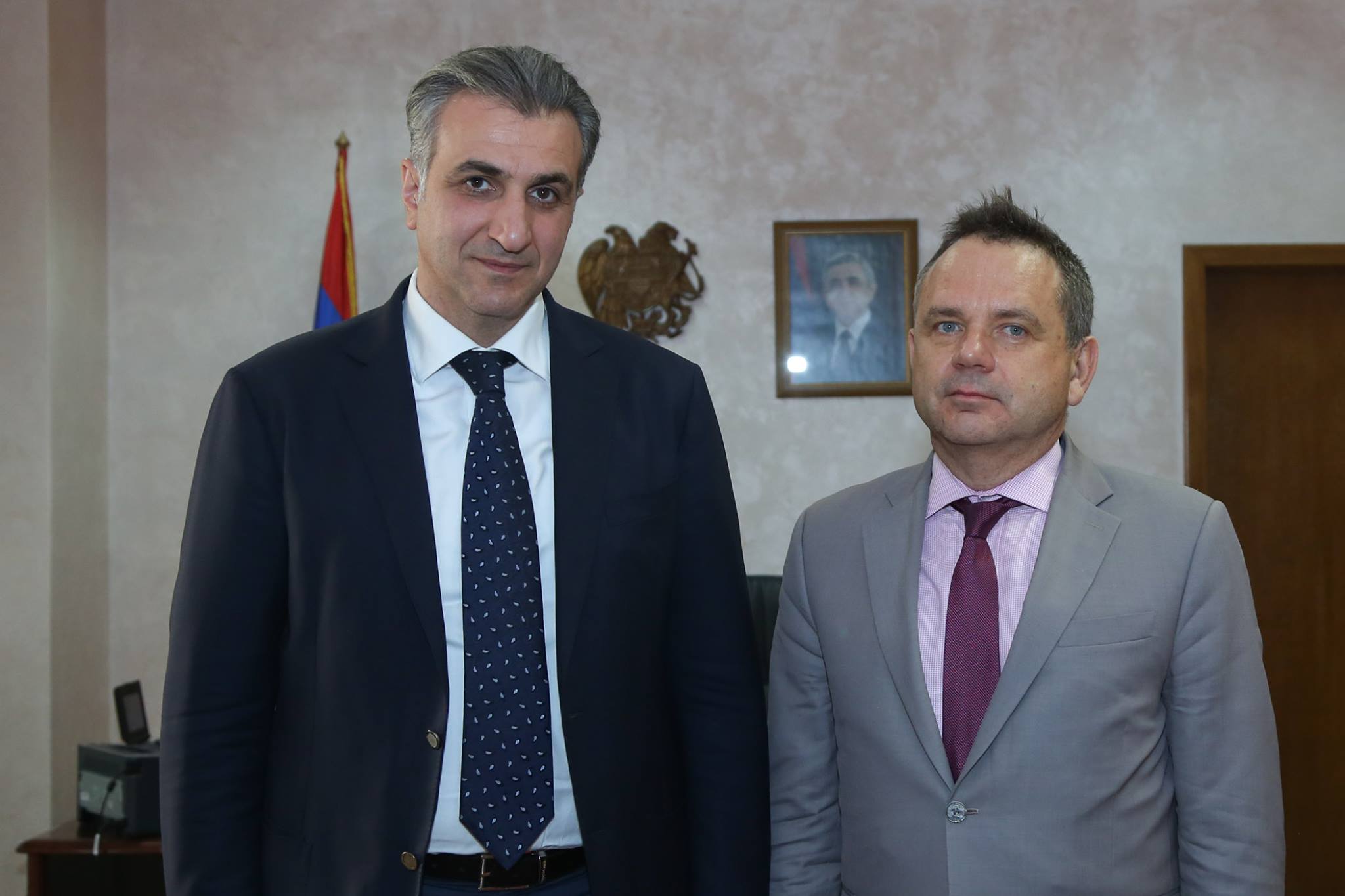Ignaty Arakelyan and Jean-Francois Charpentier discussed the  Armenian-French cooperation in the field of agriculture
