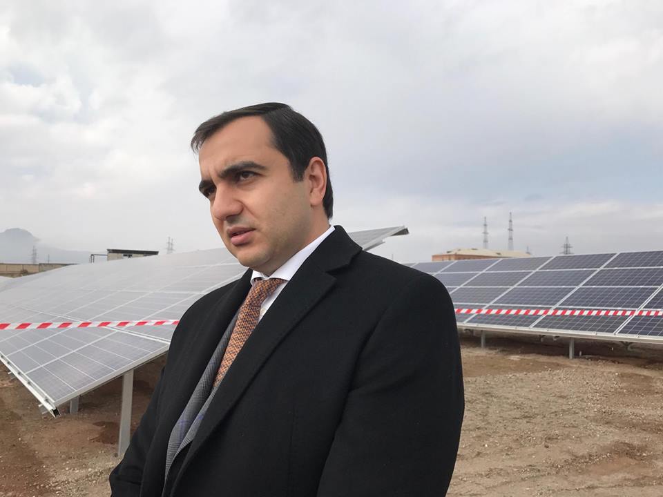 Հայկ Հարությունյան. ՀՀ էներգետիկայի նախարարությունը 2018 թվականին նախատեսում է 1 ՄՎտ-ով հզորությամբ 9 արևային էլեկտրակայանների գործարկում