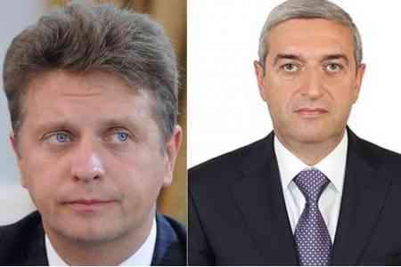 Ваан Мартиросян и Максим Соколов обсудили перспективы участия российских компаний в реализуемых в Армении проектах по дорожному строительству