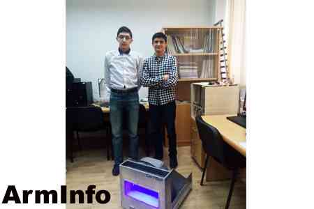 Young ANEL engineers presented an innovative CartBot development for  the transportation of goods at airports and large trading centers