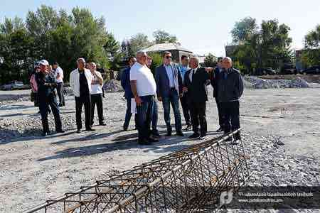 Construction of a car customs clearance point in the Armenian city of  Gyumri has entered a new phase