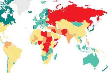 Armenia is ahead of Azerbaijan in index of most peace-loving  countries