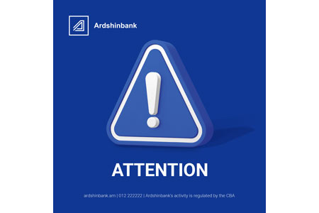 Ardshinbank warns about the facts of fraud