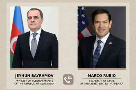 Рубио в разговоре с Байрамовым высоко оценил поставки топлива правительством Азербайджана в Армению