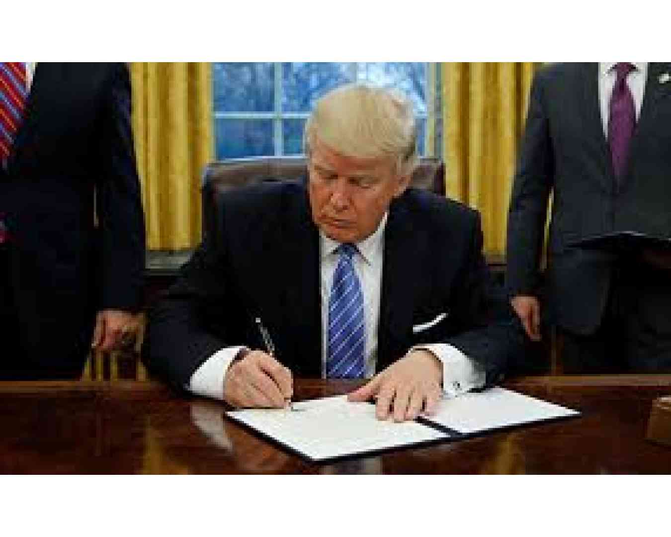 Trump signs executive order potentially imposing additional tariffs  for countries trading with Iran
