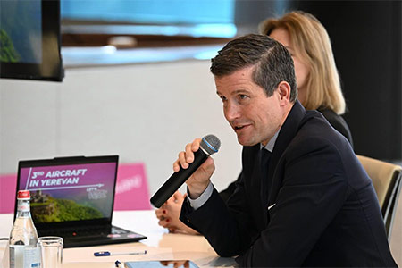 Wizz Air is not currently considering the possibility of operating flights from Syunik Airport.